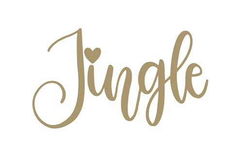 Christmas Iron On Decal - Gold Jingle Bell Heat Transfer for DIY Holiday Crafts | Fabric Decal for T-Shirts, Sweaters & Stockings | Perfect for Xmas Gifts & Festive Decorations