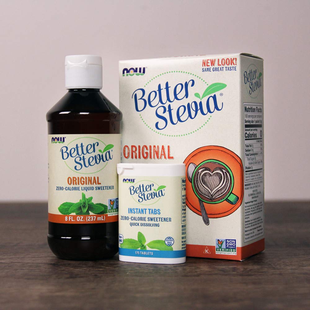 NOW Foods BetterStevia Original Zero-Calorie Liquid Sweetener - Keto, Diabetic & Vegan Friendly, No Erythritol, 8 Oz | Perfect for Coffee, Tea, Baking & Healthy Lifestyle