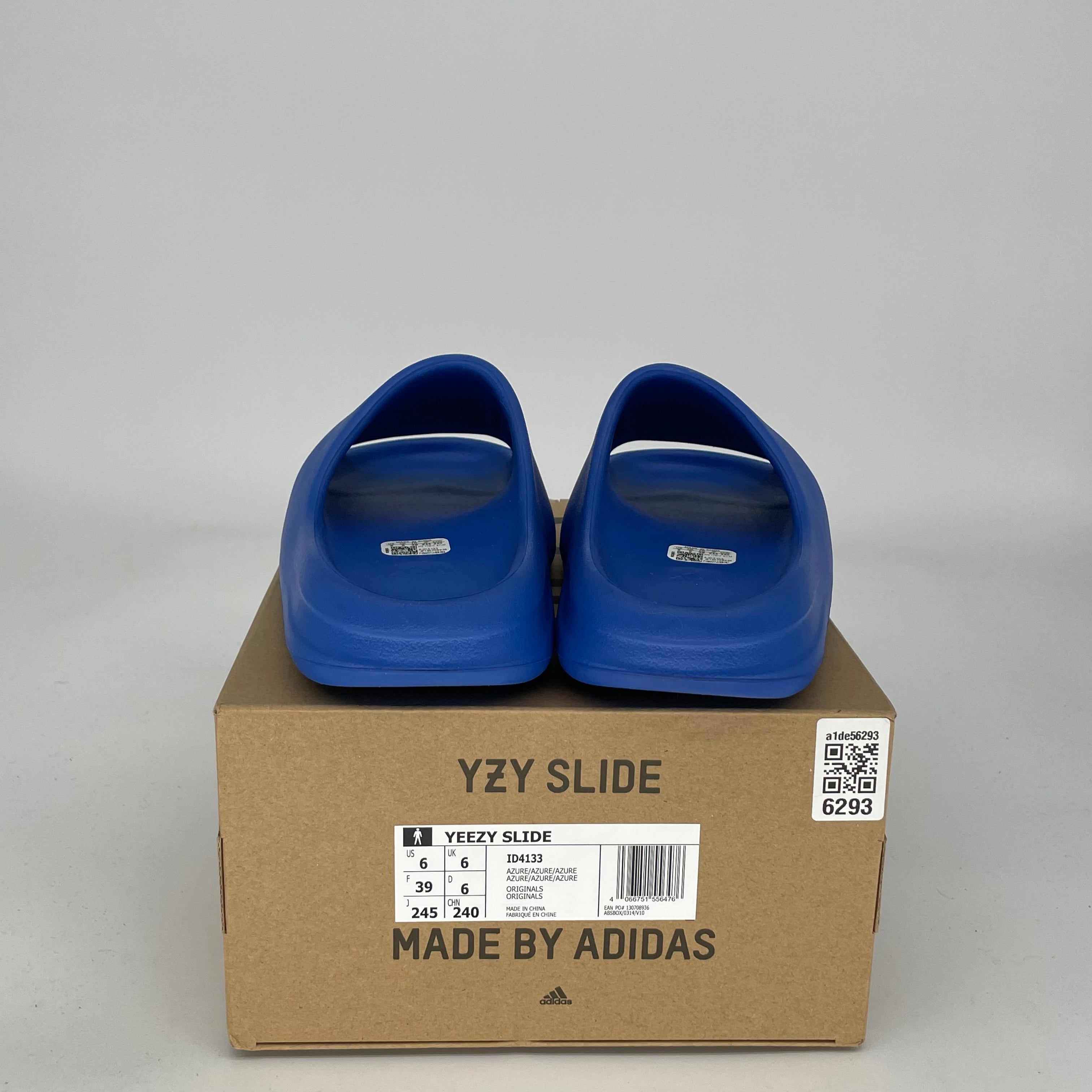 Adidas Yeezy Slide Azure - Size 6 (ID4133) | Comfortable Slides for Men & Women | Perfect for Beach, Pool, Gym & Casual Wear