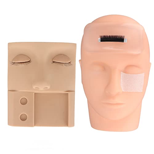 Professional Eyelash Extension Kit with Mannequin Head - False Eyelash Practice Set for Beginners & Experts - Complete Training Tools for Lash Artists - Perfect for Salon, Home Practice & Beauty School Training