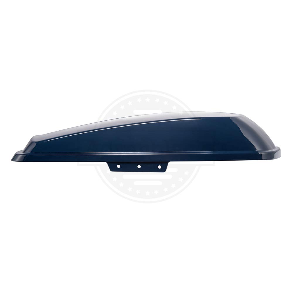 Moto Onfire US Stock Billiard Blue Saddlebag with Regular Lids - Compatible with Harley Touring Street Glide Hard Saddlebags (2014-2022 Models) | Perfect for Motorcycle Storage & Long-Distance Riding