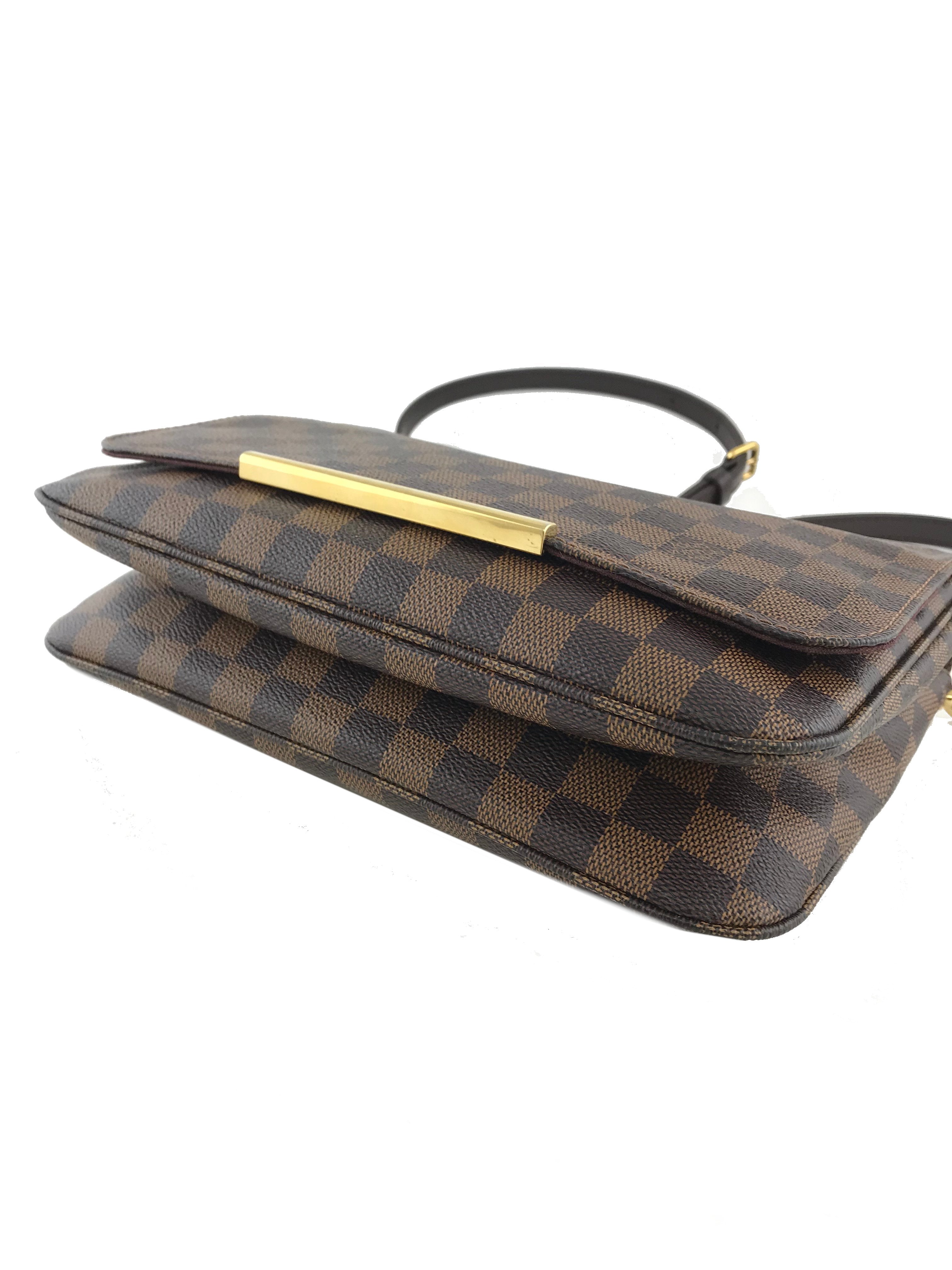 Authentic Louis Vuitton Damier Ebene Hoxton GM Shoulder Bag - Luxury Designer Handbag for Women | Perfect for Work, Travel & Everyday Use