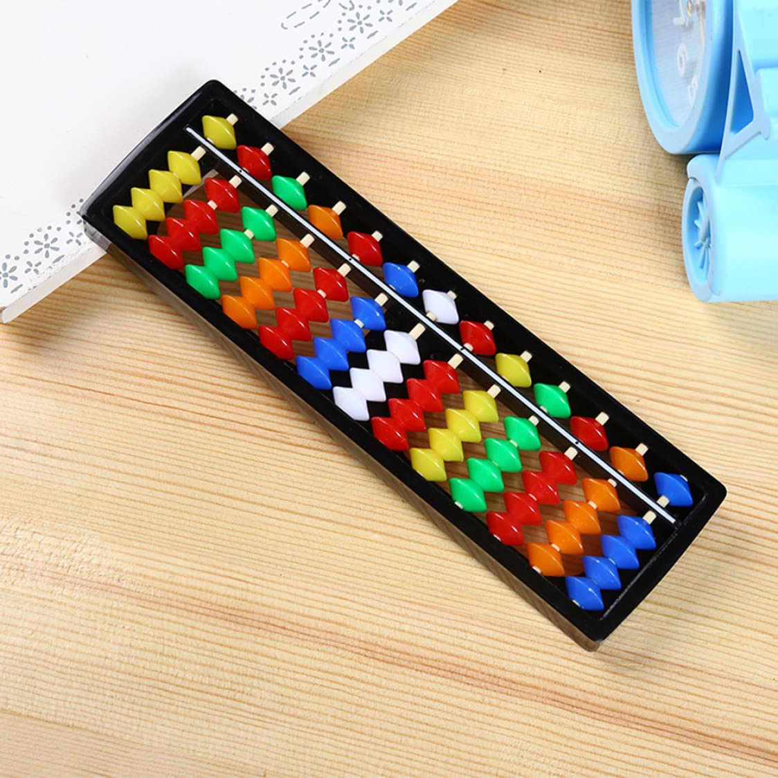 Chinese Abacus Calculator - Plastic Counting Tool for Kids Math Learning | Educational Abacus for Children | Perfect for Homeschooling & Classroom Math Activities