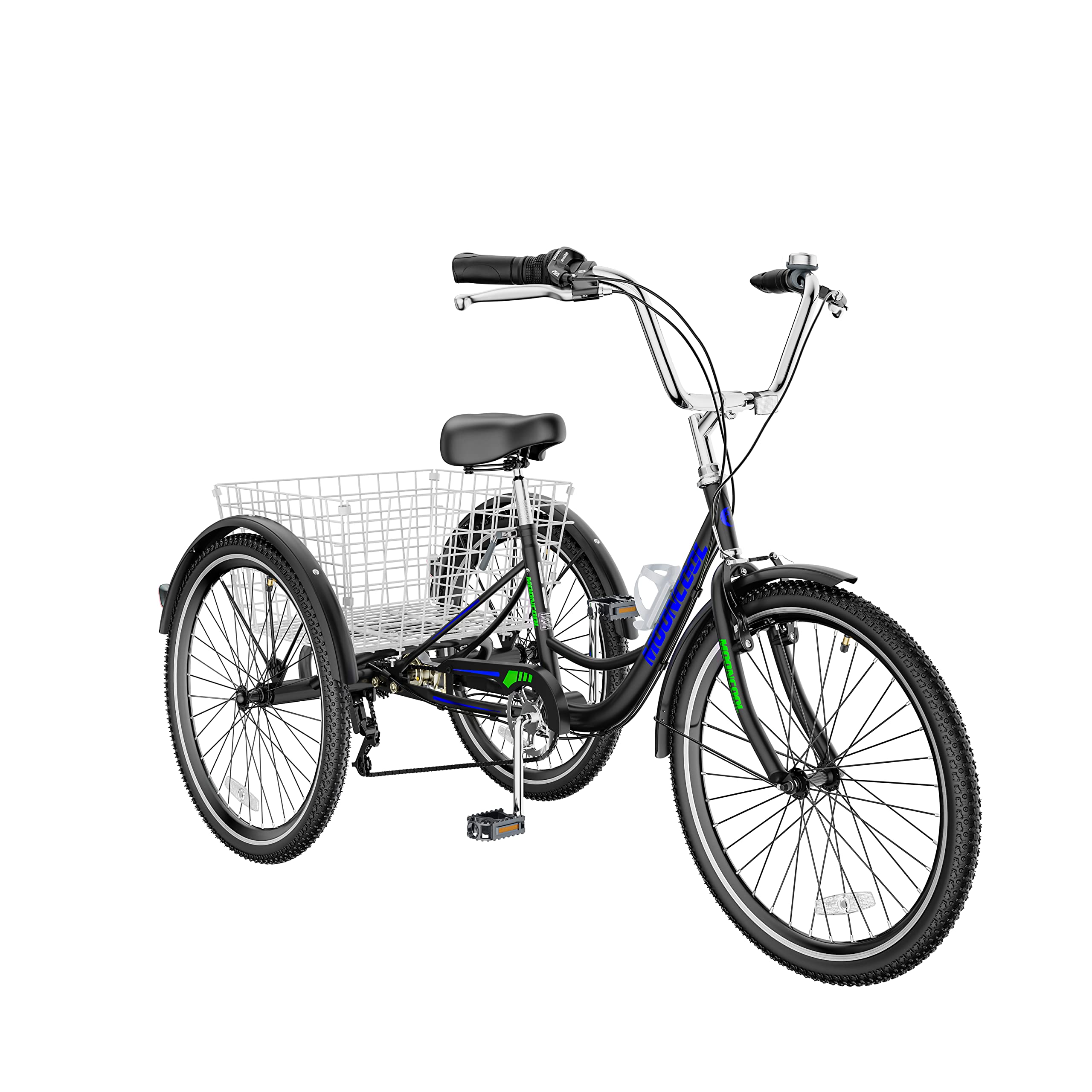 **DoCred Adult Tricycles - 7-Speed 3-Wheel Bikes for Adults (20/24/26 Inch) with Shopping Basket - Comfortable Cruise Trike for Seniors, Women & Men - Perfect for Grocery Shopping, Exercise & Leisure Rides**