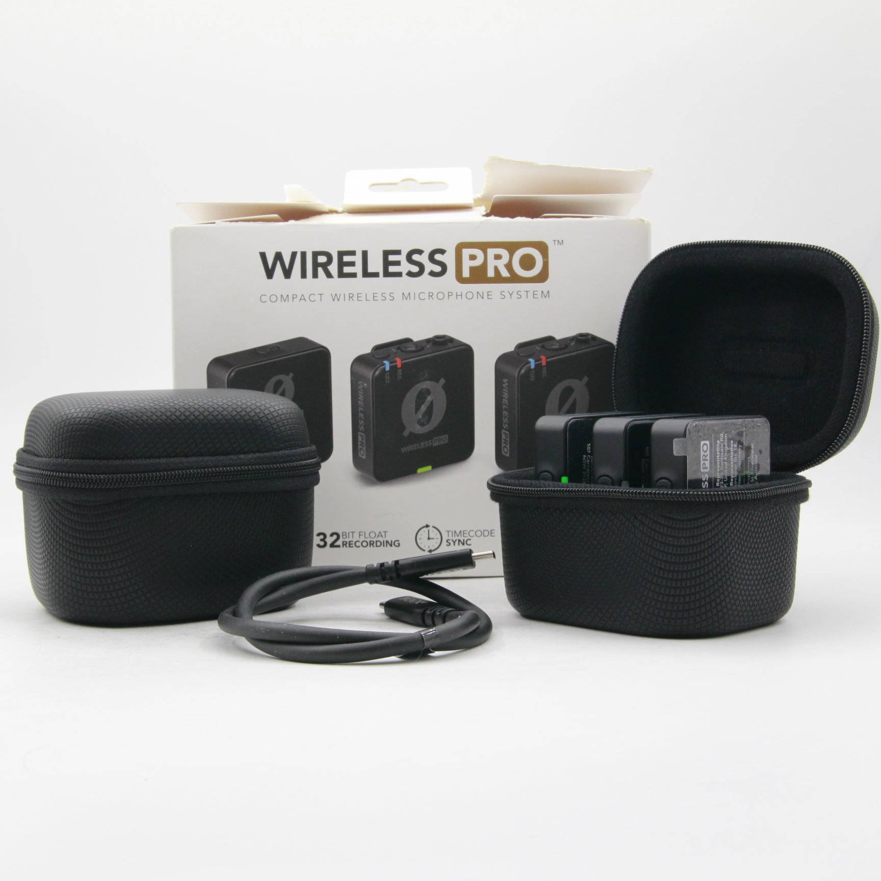 Rode Wireless PRO 2-Person Wireless Lavalier Microphone System with 2.4GHz Technology & Built-in Recorder - Perfect for Interviews, Vlogging, and Live Streaming