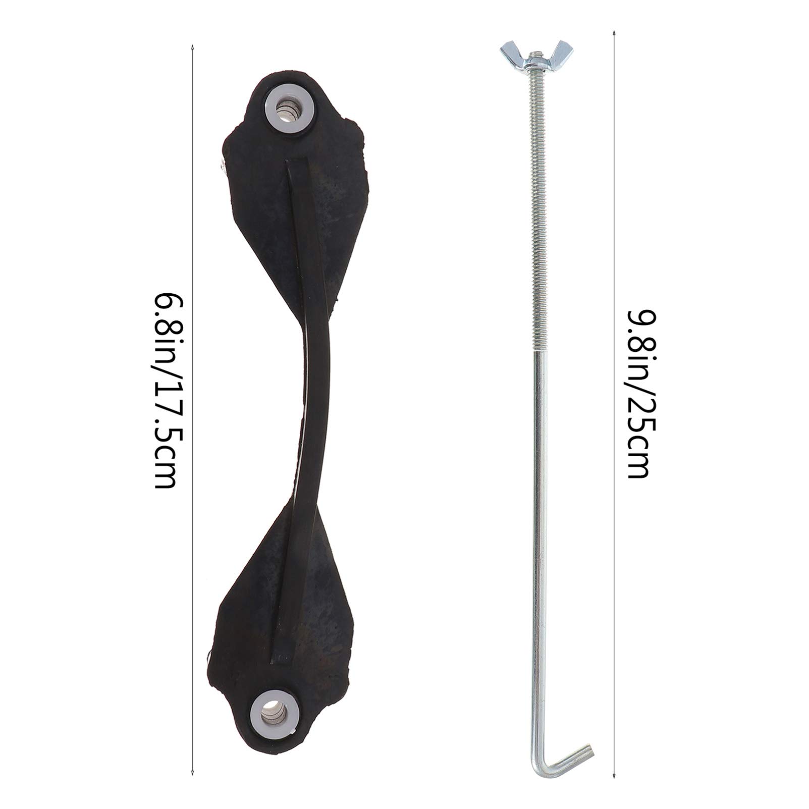 VICASKY Universal Car Battery Hold Down Bracket Kit - Adjustable Battery Stand with Rubber Coupler & Bolts for Secure Storage - Perfect for Vehicle Battery Maintenance & Replacement (Fits 7 Car Models)