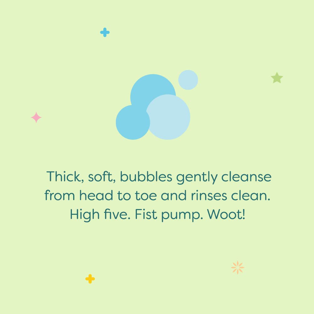 Babyganics Fragrance-Free Bubble Bath for Babies | Plant-Based, Hypoallergenic Formula | Tear-Free Baby Shampoo & Body Wash | 20 fl oz (591 ml) | Perfect for Gentle Bath Time & Sensitive Skin Care | Packaging May Vary