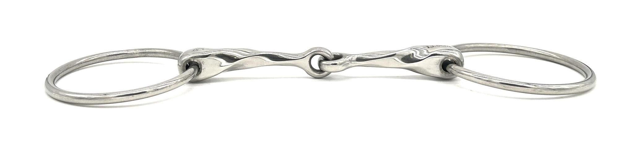 Jake Adams Slow Twist Single Joint Loose Ring Bit - Comfortable Horse Training Bit for Dressage & Western Riding - Perfect for Training, Shows & Trail Riding