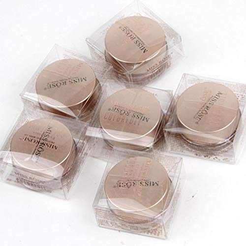 Miss Rose Sparkling Loose Shimmer Multicolor Eyeshadow Glitter Powder Pigment - Rose White (7001-38MT) | Long-Lasting Eye Makeup for Parties, Halloween & Special Occasions
