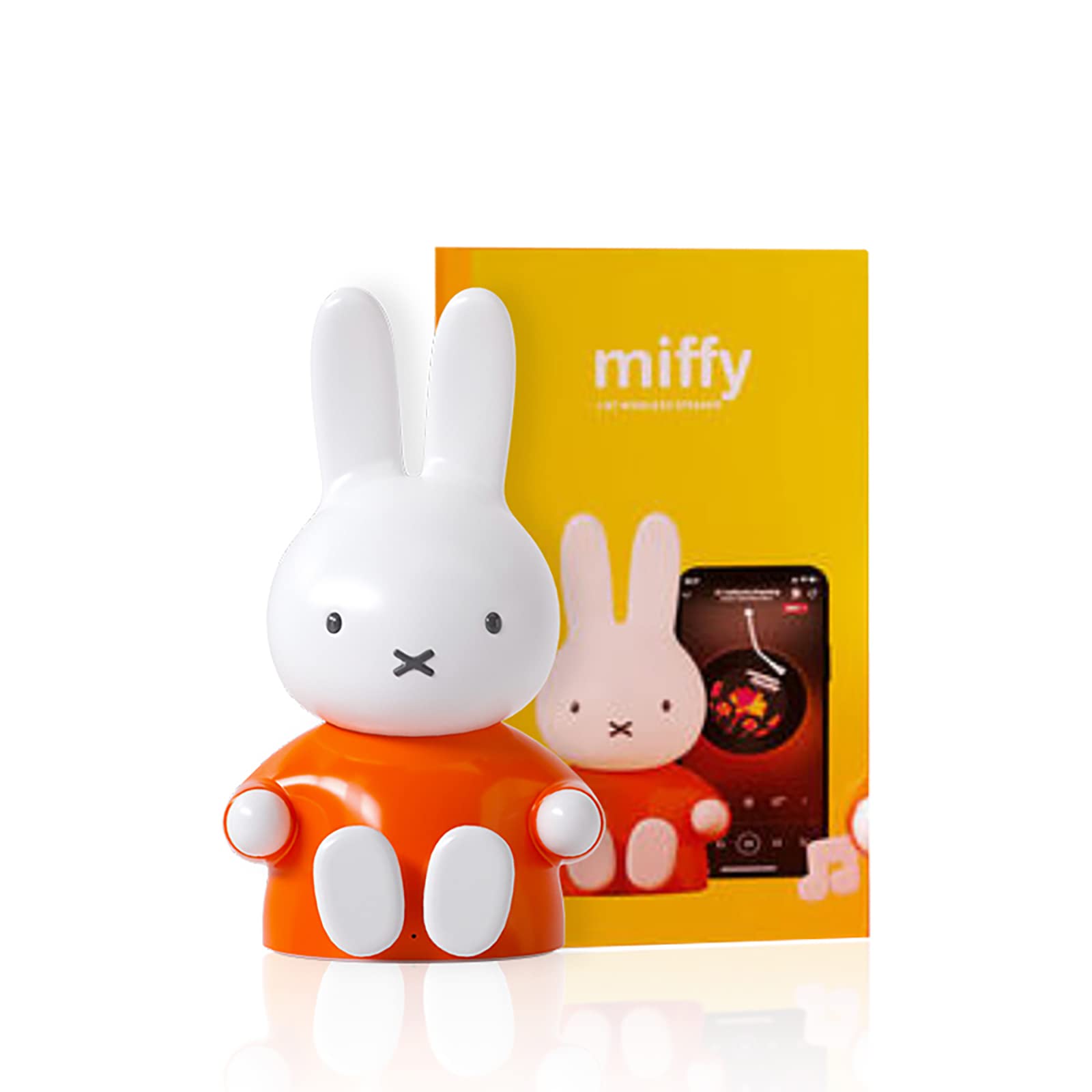 Miffy Portable Bluetooth Speaker - Wireless Speaker with Loud Stereo Sound, Built-in Mic, TF Card Slot, Dual Pairing, 40H Playtime - Perfect for Home, Office, Travel & Gift (Orange)