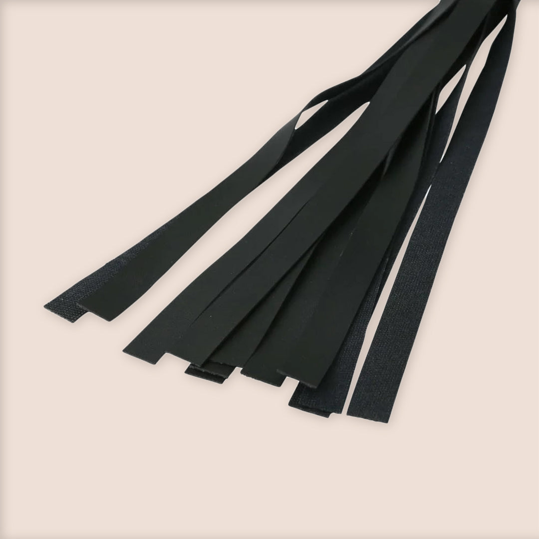 Sex & Mischief Faux Leather Flogger - Premium Vinyl BDSM Toy for Sensual Play & Spanking - Perfect for Couples, Roleplay & Adult Bondage Scenes