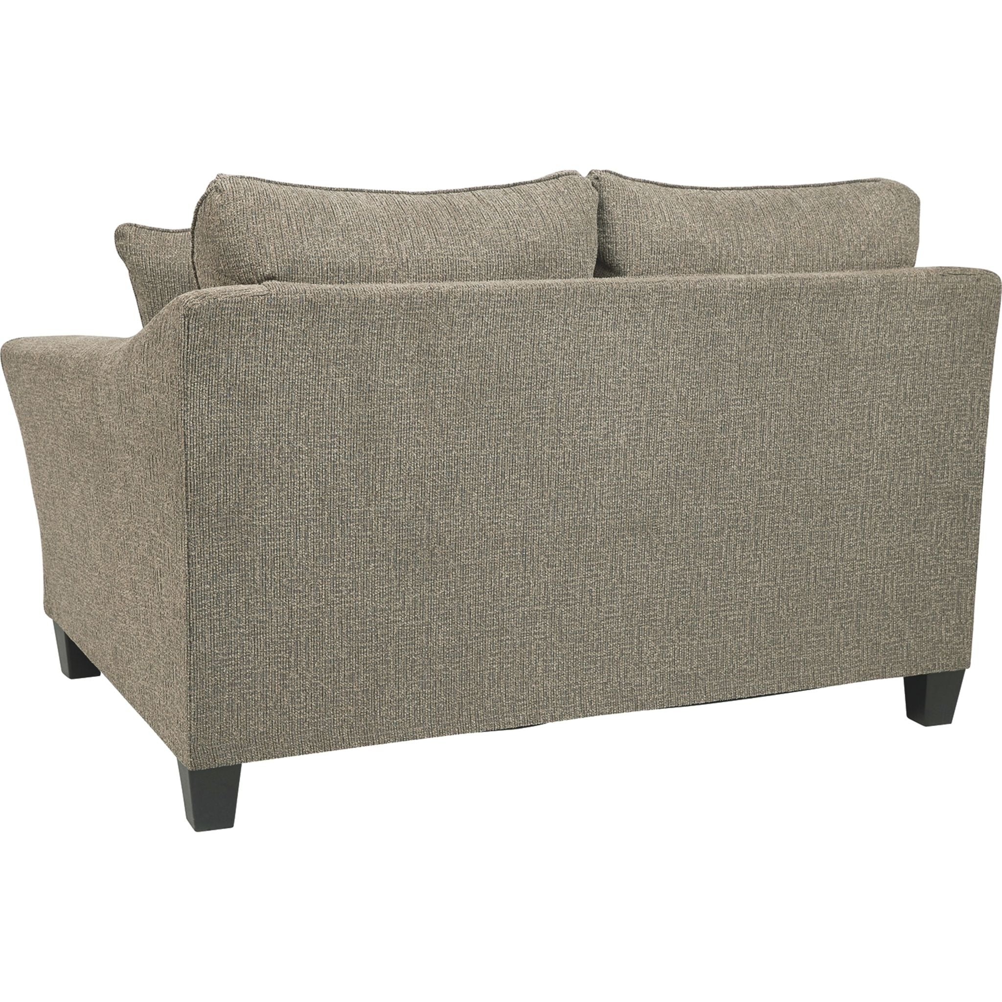 Barnesley Loveseat Platinum - Modern Two-Seater Sofa for Living Room, Lounge & Small Spaces | Comfortable Fabric Couch with Sturdy Frame