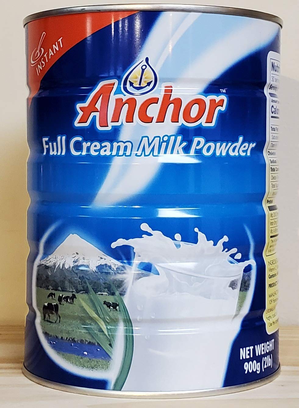 Anchor Full Cream Milk Powder - 900g (2lb) | Rich & Creamy for Baking, Coffee, Tea & Smoothies | Premium Dairy Powder for Home & Professional Use