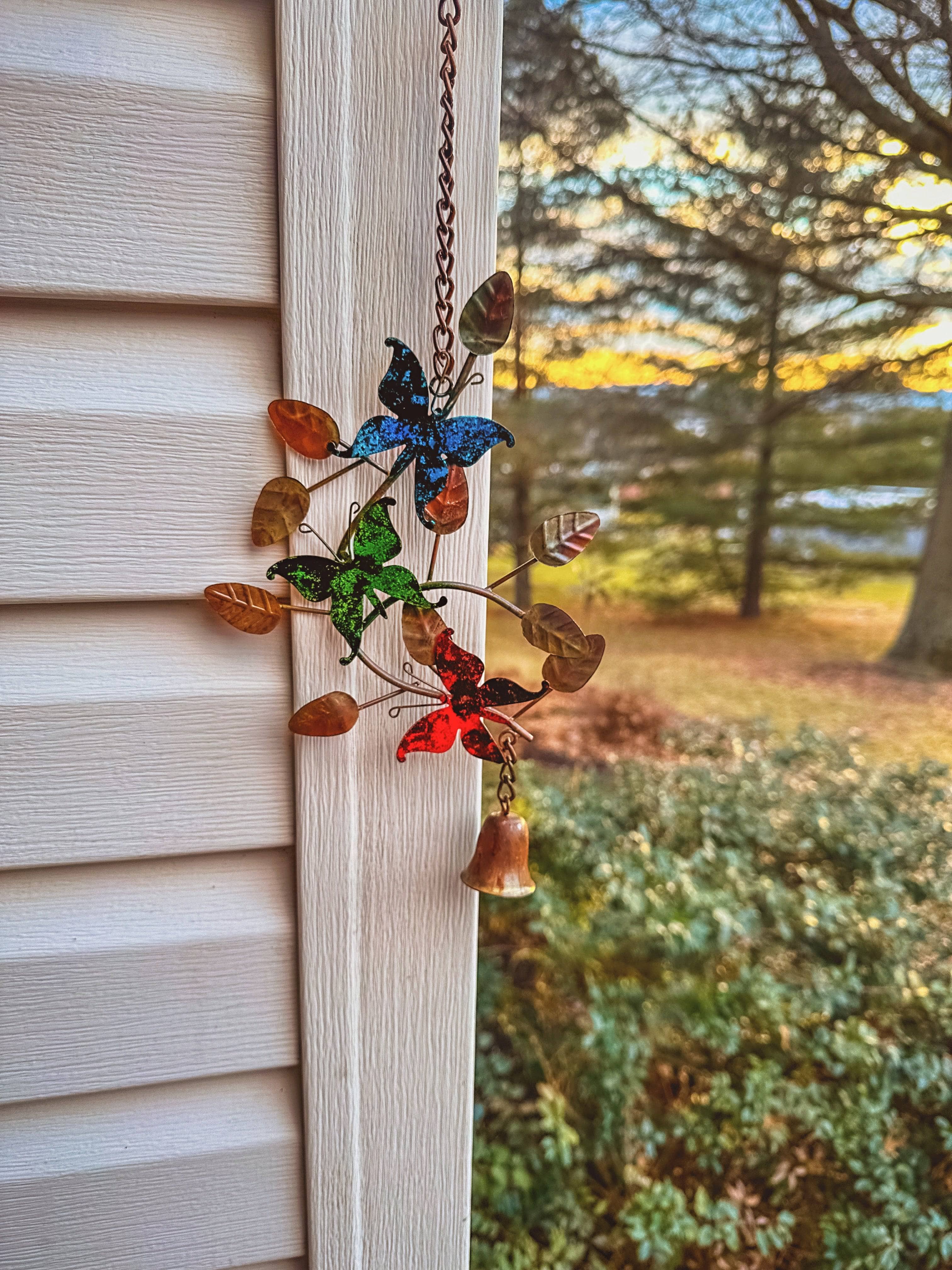 Butterflies on Branches Hanging Ornament - Elegant Home Decor for Living Room, Bedroom, Nursery & Outdoor Garden Party Decorations