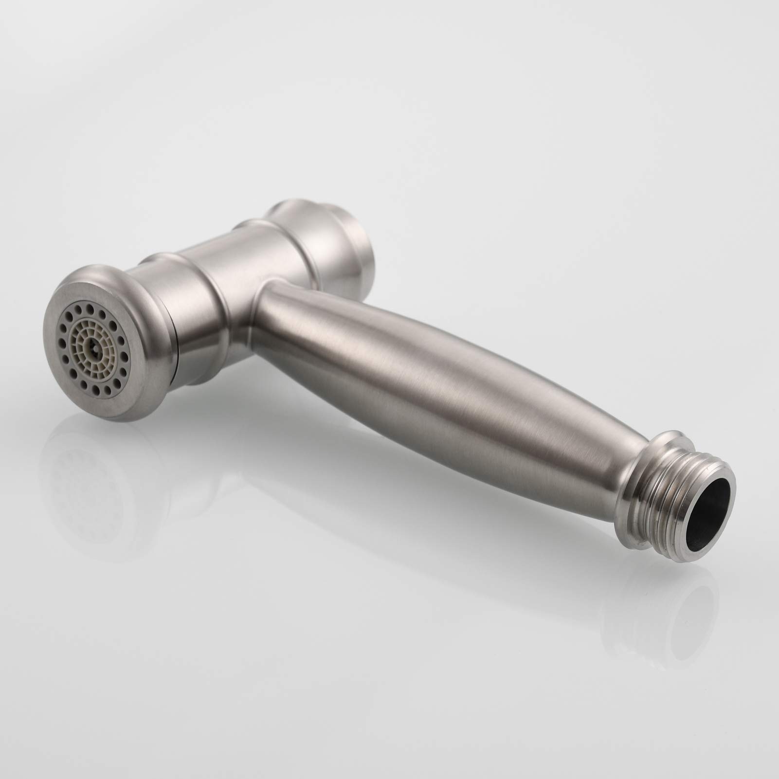 Stainless Steel Handheld Bidet Sprayer Kit for Toilet - Hot & Cold Water Diaper Sprayer - Brushed Nickel Shattaf Bathroom Attachment (WS035F) - Perfect for Baby Care, Hygiene Cleaning & Modern Bathrooms