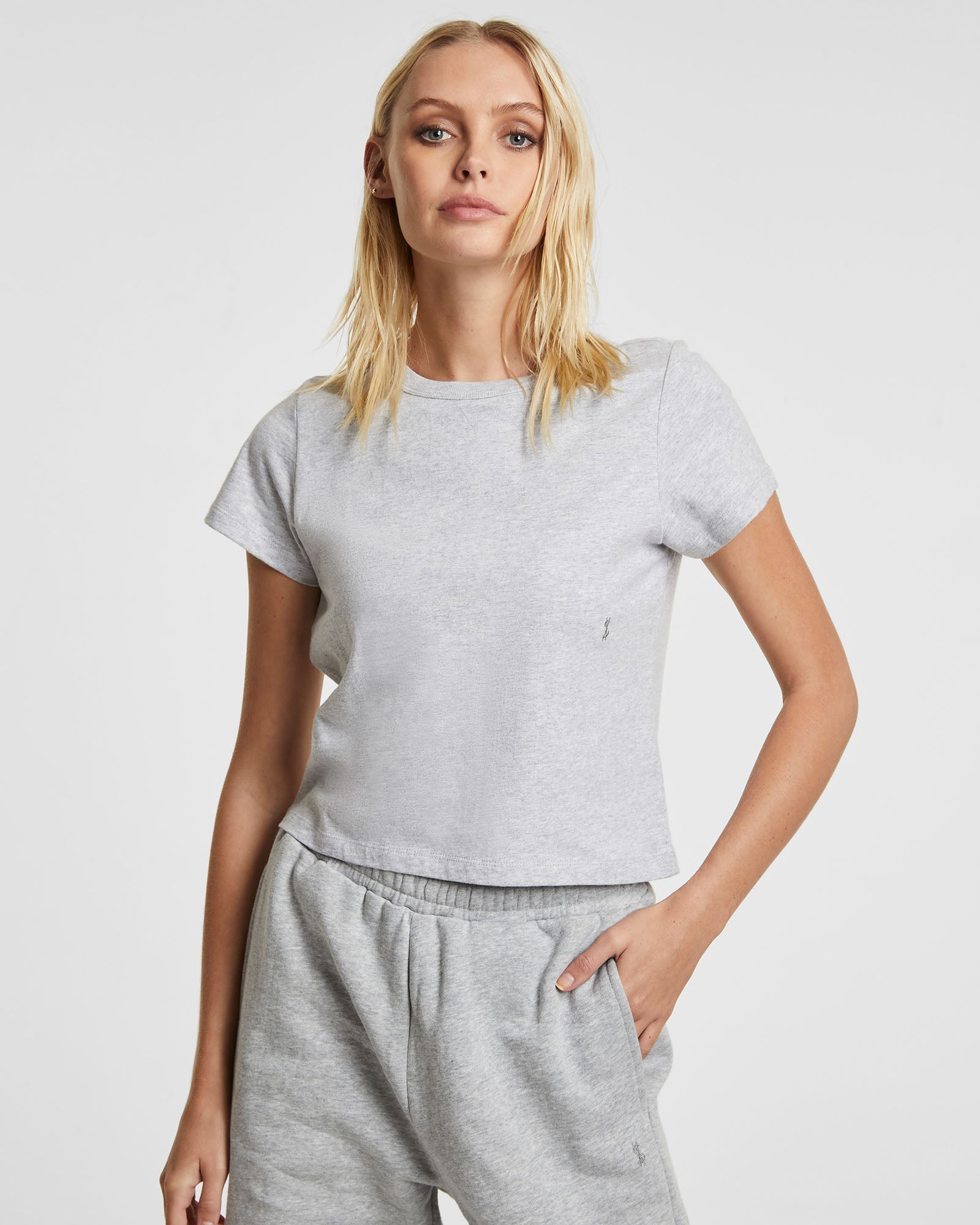 3 Pack Mini SS Tee Grey Marble - Soft Cotton Short Sleeve T-Shirts for Women & Men - Perfect for Casual Wear, Gym, and Everyday Outfits
