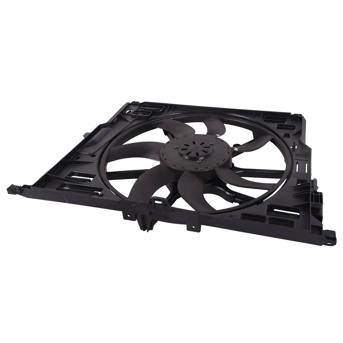 Topaz 17428509741 Radiator Cooling Fan Assembly - Compatible with BMW 528i 530i 535i 640i 740i 3.0L - High Performance Replacement Part for Engine Cooling System - Perfect for Summer Driving & Heavy Traffic Conditions