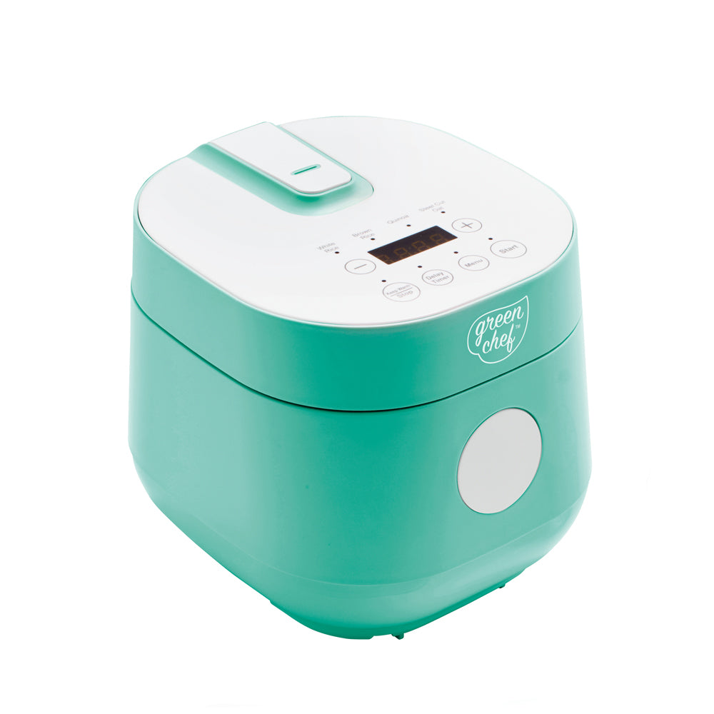 GreenChef 1.2L Electric Rice Cooker & Multi-Grain Steamer - Turquoise (GCRC046276) | Perfect for Cooking Rice, Quinoa, Oats & More in Dorms, Apartments & Small Kitchens