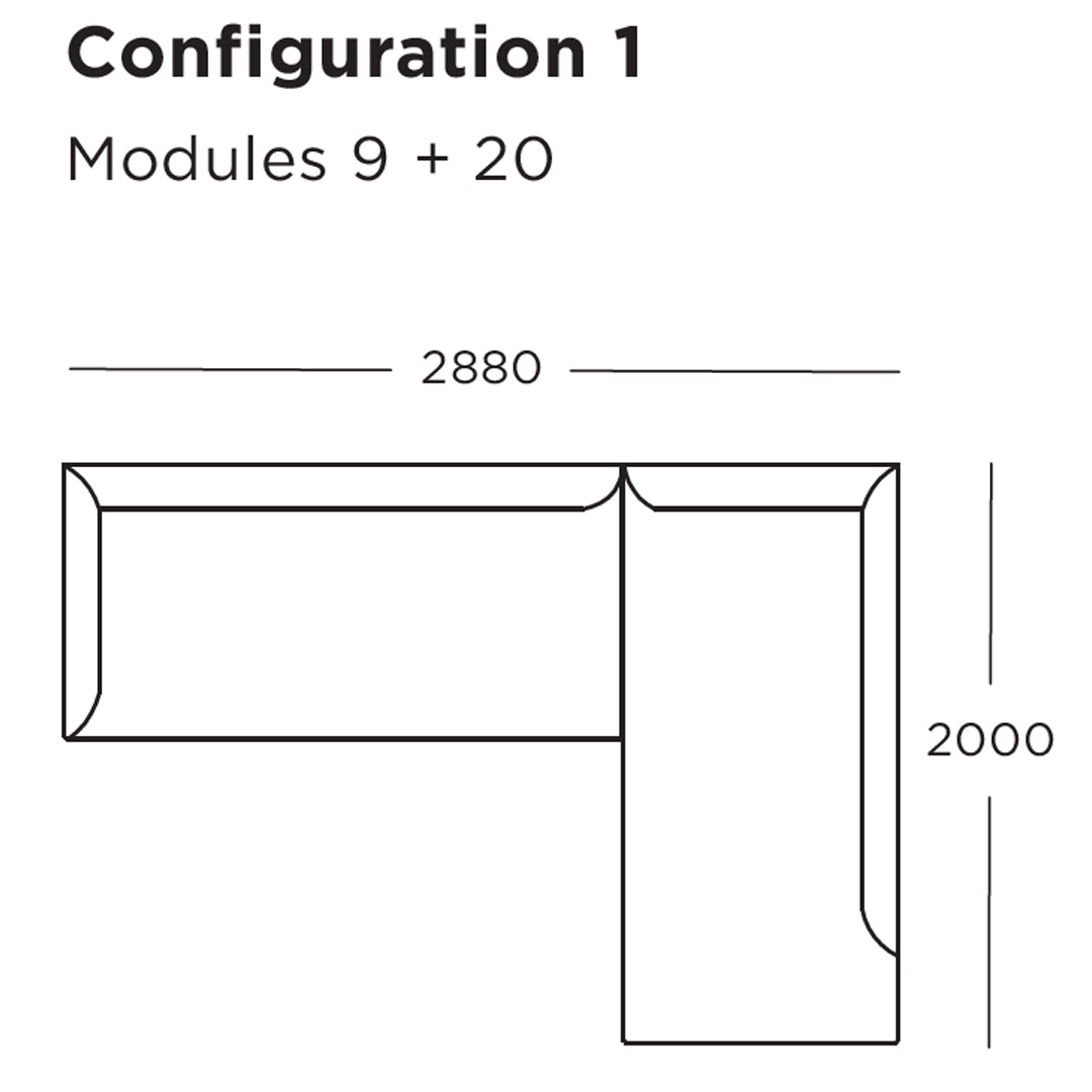 Modular Sofa Set - 9 & 16 Piece Configurable Sectional Couch for Living Room, Lounge & Home Theater Comfortable Seating Solution