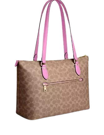 Coach Gallery Tote Bag in Signature Canvas - Stylish Women's Handbag for Work, Travel & Everyday Use | Durable Designer Purse with Premium Leather Accents