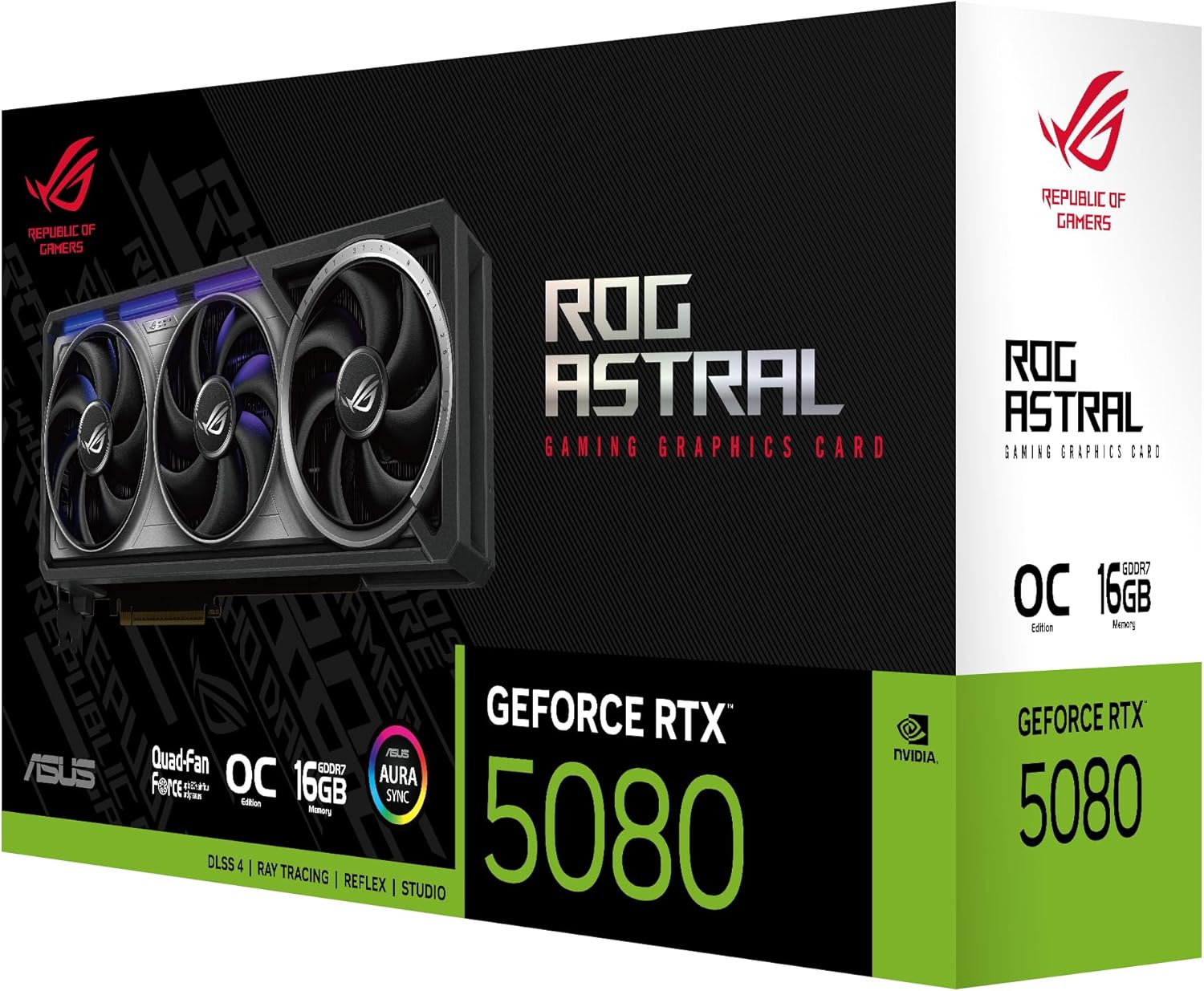 ASUS ROG Strix GeForce RTX 5080 16GB GDDR7 OC Edition Gaming Graphics Card - High Performance GPU for 4K Gaming, VR & Content Creation