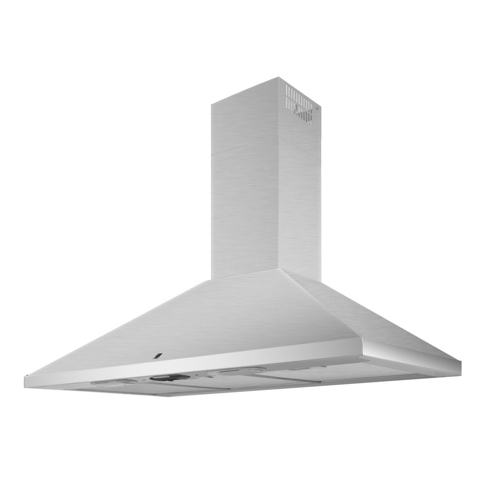 EF CK Premio 90cm Stainless Steel Chimney Hood with EF HB AG 130VS 30cm Built-in Gas Hob - Modern Kitchen Ventilation System for Home Cooking & Professional Chefs