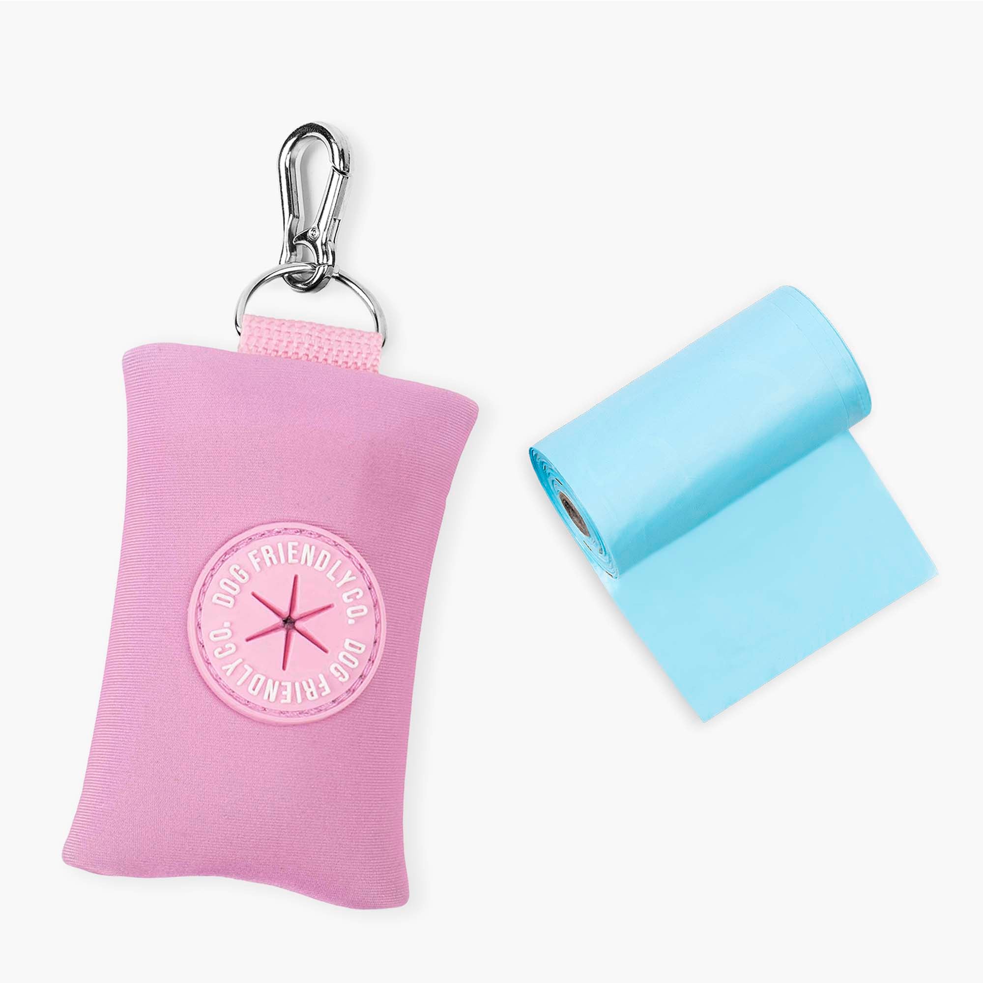 Eco-Friendly Dog Poop Bag Holder - Pink Leash Accessory for Small & Large Dogs | Perfect for Walks, Hiking & Outdoor Adventures
