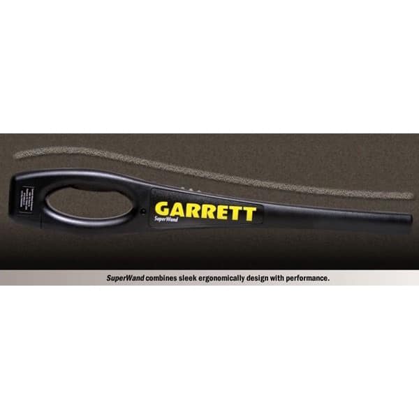 Garrett Super Wand Handheld Security Metal Detector - Lightweight & Adjustable for Airport, School & Event Security Screening