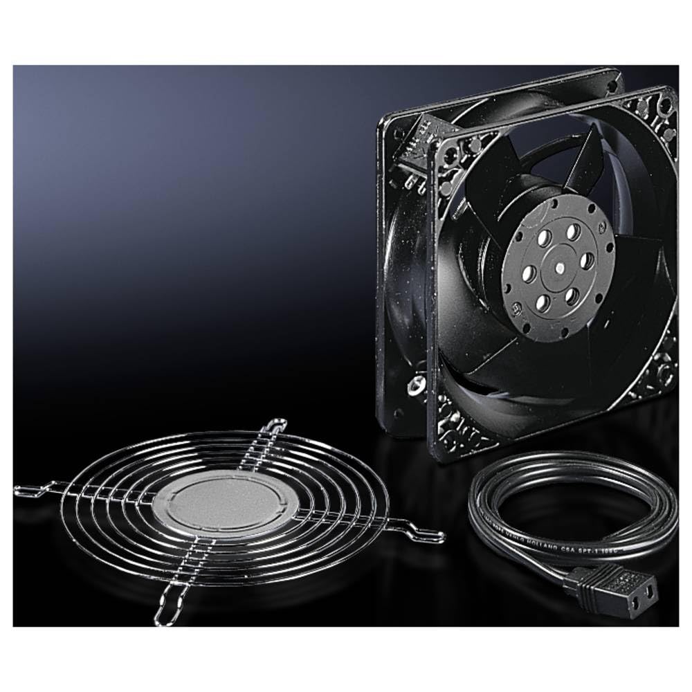 Rittal DK 7980.100 Black Computer Case Fan - High Performance Cooling for PC, Server & Gaming Rigs - Perfect for Home Office, Data Centers & Workstations