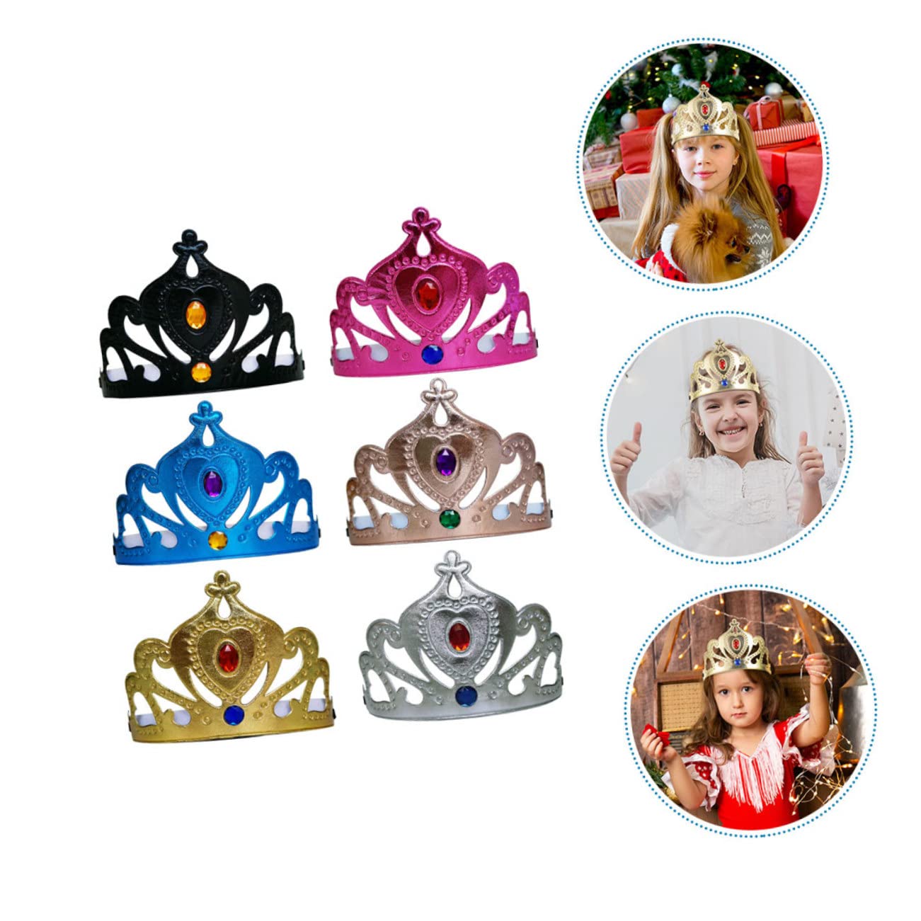 30 Pcs Kids Crown Hair Accessories - Wedding, Birthday, Christmas Party Headbands for Girls & Boys - Delicate Princess Tiaras & Prom Hats for Children's Dress Up & Photo Shoots