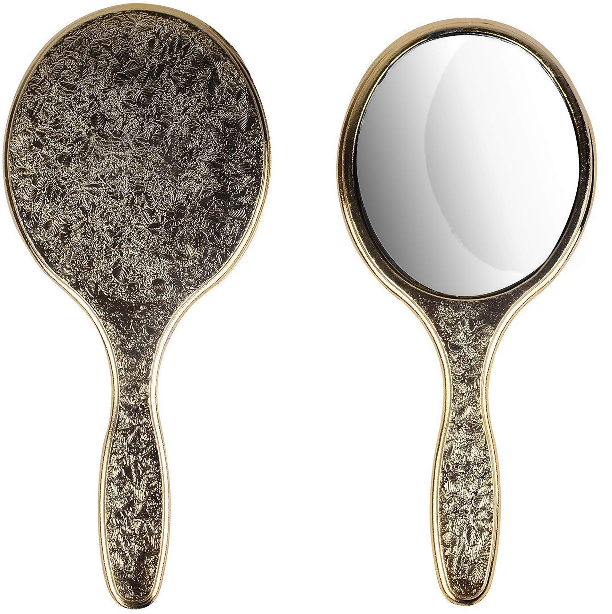 Stylish Silver Hand Mirror for Women & Girls - Compact Makeup Mirror with Elegant Design, Perfect for Daily Use & Travel (Pack of 1) | Great for Vanity, Purse & On-the-Go Touch-Ups