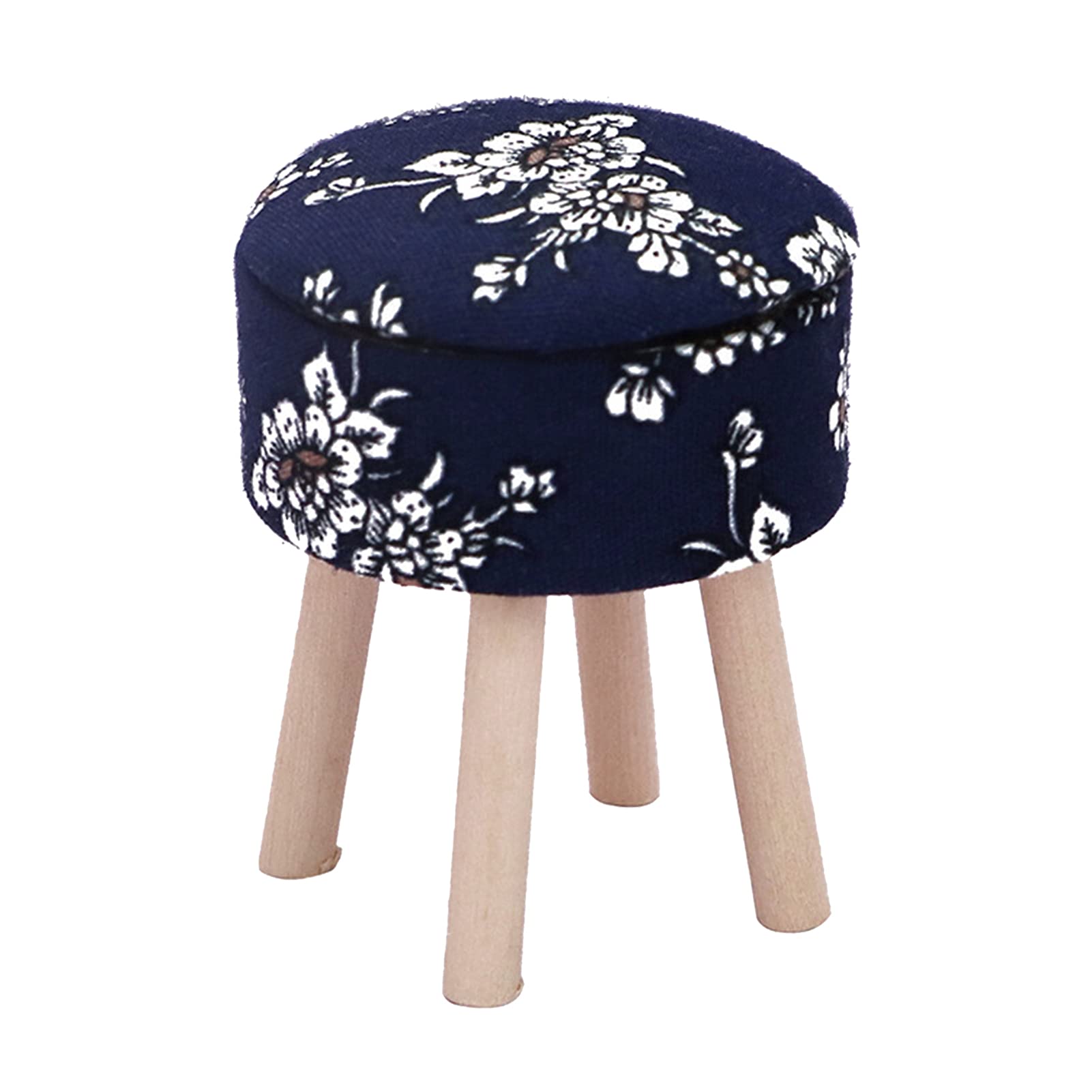 ZTGD Mini Wooden Dollhouse Stool - Realistic Simulation Small Stool for Dollhouse Decor, DIY Crafts, and Home Decoration - Perfect Gift for Collectors & Kids (Set of 1) - Great for Dollhouse Scenes, Photography Props, and Creative Displays
