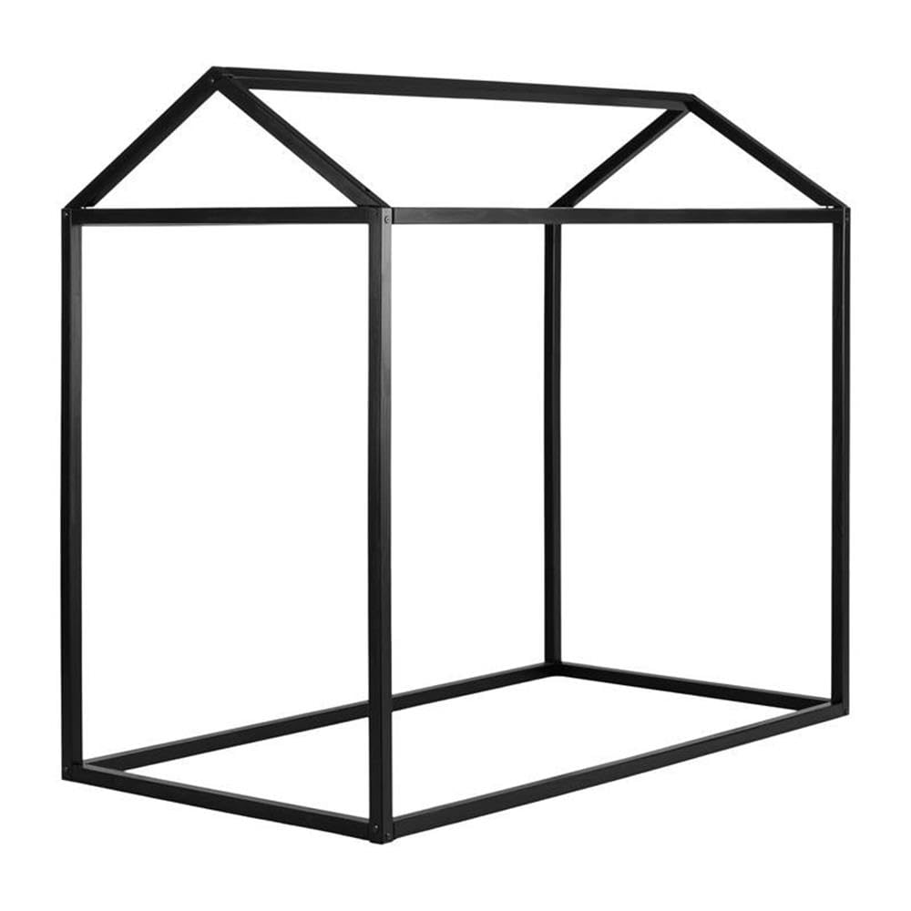 Rosebery Kids Canopy Bed Frame - Unique Wooden Twin/Full Size Bed with Canopy for Girls & Boys Bedroom Decor - Perfect for Princess Castle, Boho Chic or Fantasy Themed Rooms