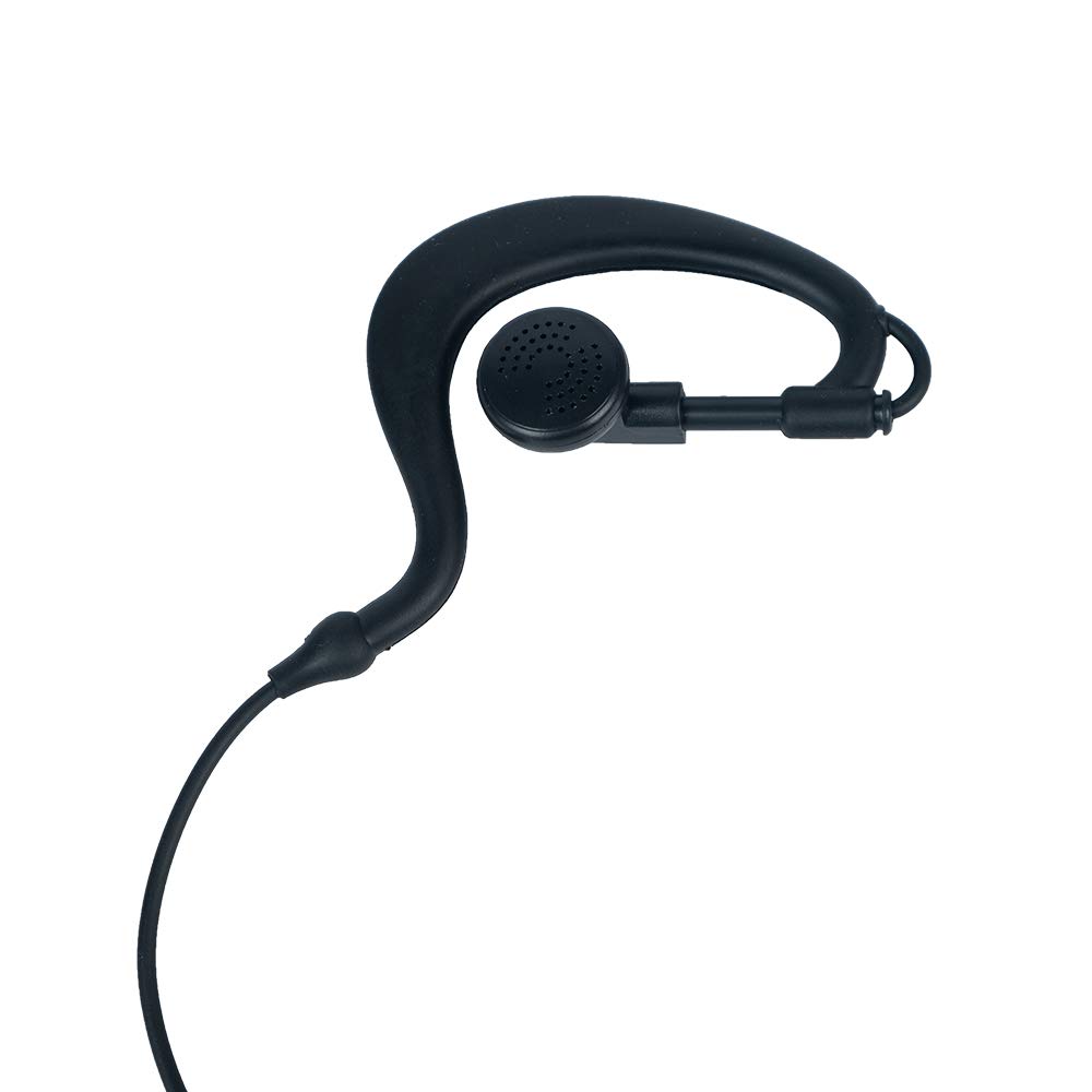 APX6000 Earpiece Headset with Noise-Canceling MIC & PTT Button - Compatible with Motorola XPR6550 XPR7550 XPR7580 Walkie Talkies (Black) - Ideal for Security, Construction & Event Staff Communication
