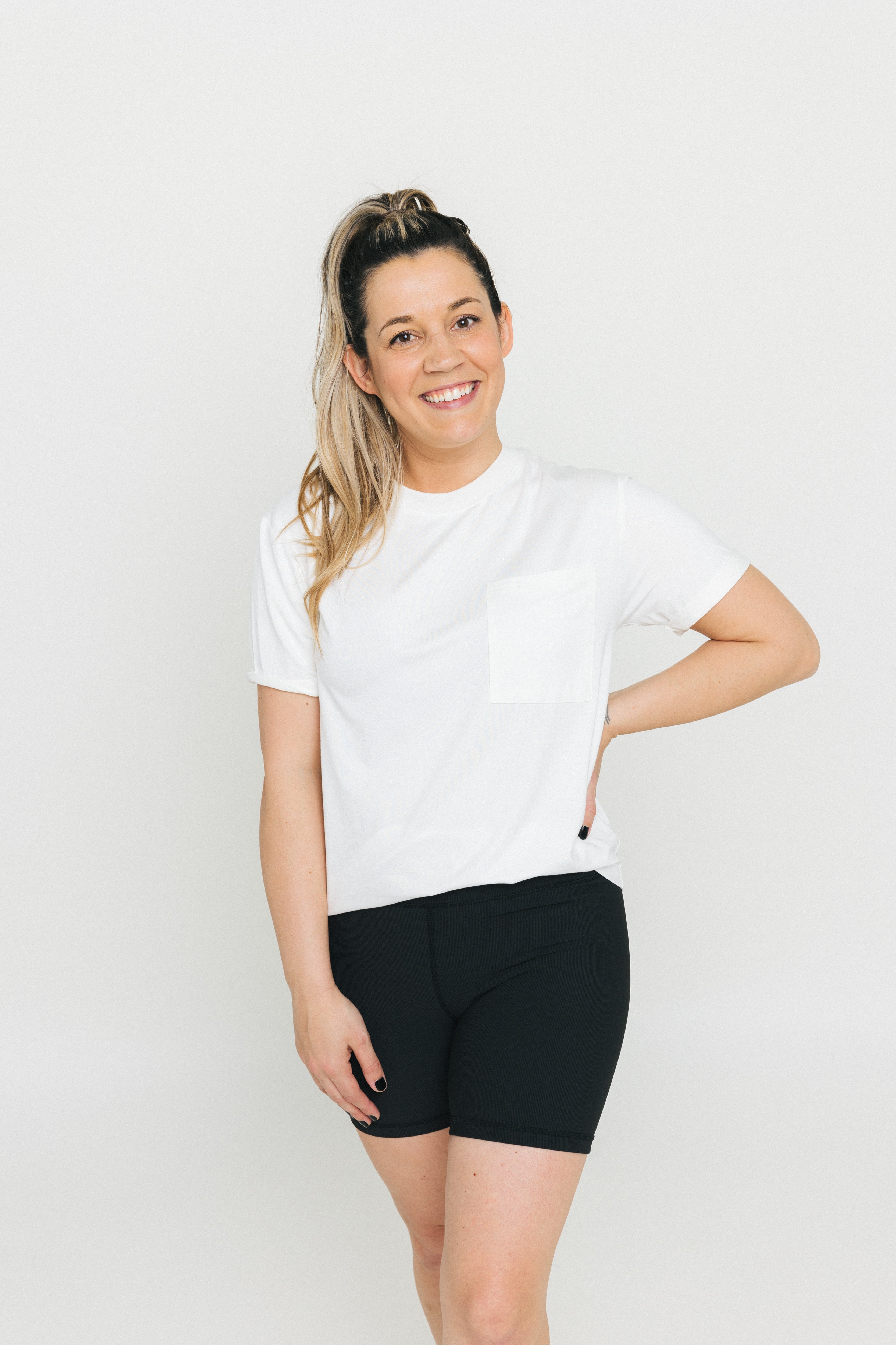 Premium Men's Bamboo Pocket T-Shirt - Soft & Breathable Eco-Friendly Tee - Off White - Perfect for Casual Wear, Travel & Everyday Comfort