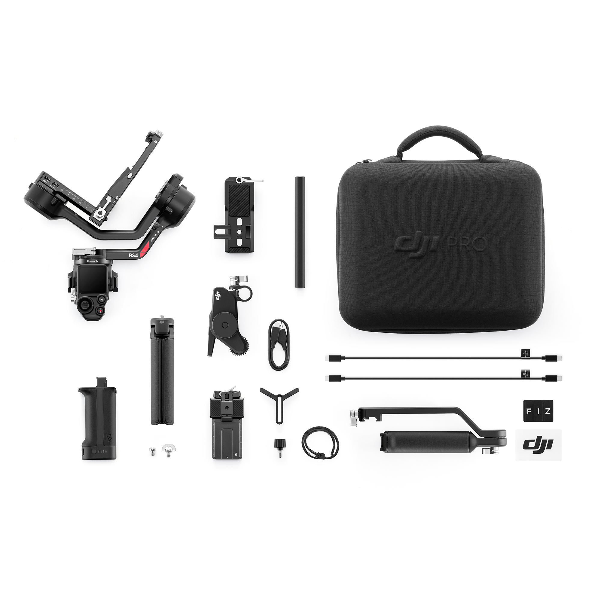 DJI RS 4 Combo 3-Axis Gimbal Stabilizer for Mirrorless & DSLR Cameras - Professional Video Stabilization for Vlogging, Filmmaking & Content Creation