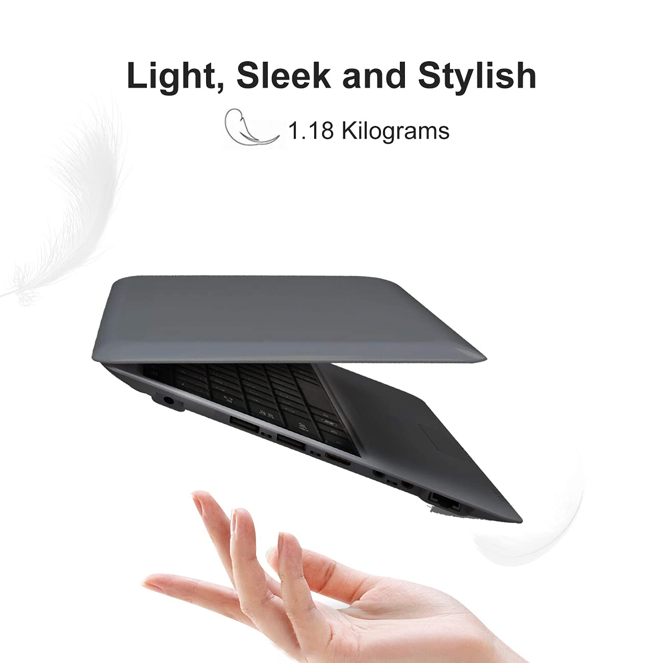 BlueBose 10 Inch Mini Laptop Notebook - Android Tablet PC with Dual Core Processor, 4GB RAM, 512M DDR3, WiFi, USB & HDMI Ports, Built-in Camera (Black) - Perfect for Work, Study & Entertainment On The Go