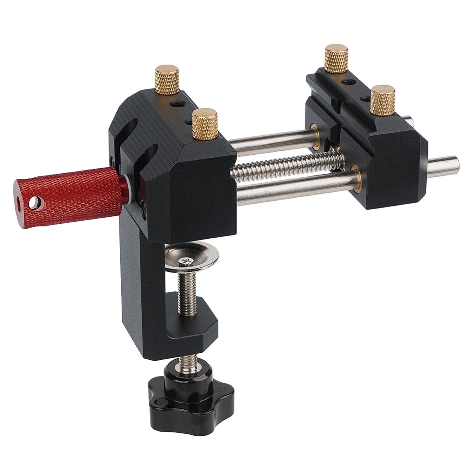 SunniMix Heavy Duty Aluminum Alloy Tabletop Clamp Vice - Professional Woodworking Tool for Woodworkers, Sculptors & DIY Crafts | Perfect for Woodworking Projects, Metalworking & Home Workshop Use