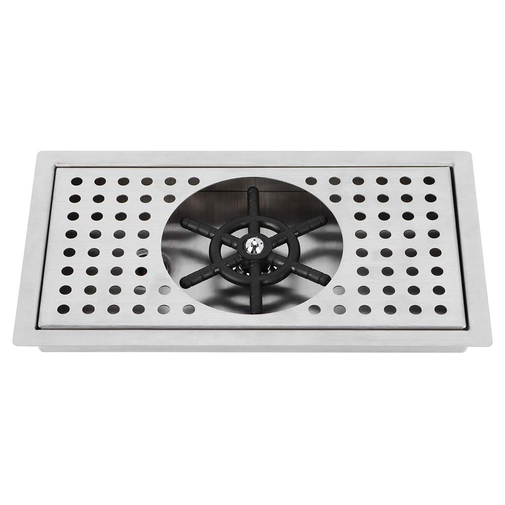 CUTULAMO Glass Rinser - 1/2 Inch 304 Stainless Steel Cup Washer for Milk Tea, Coffee, and Drinkware - Perfect for Hotels, Coffee Shops, Bars, and Restaurants - Fast & Hygienic Glass Cleaning Solution