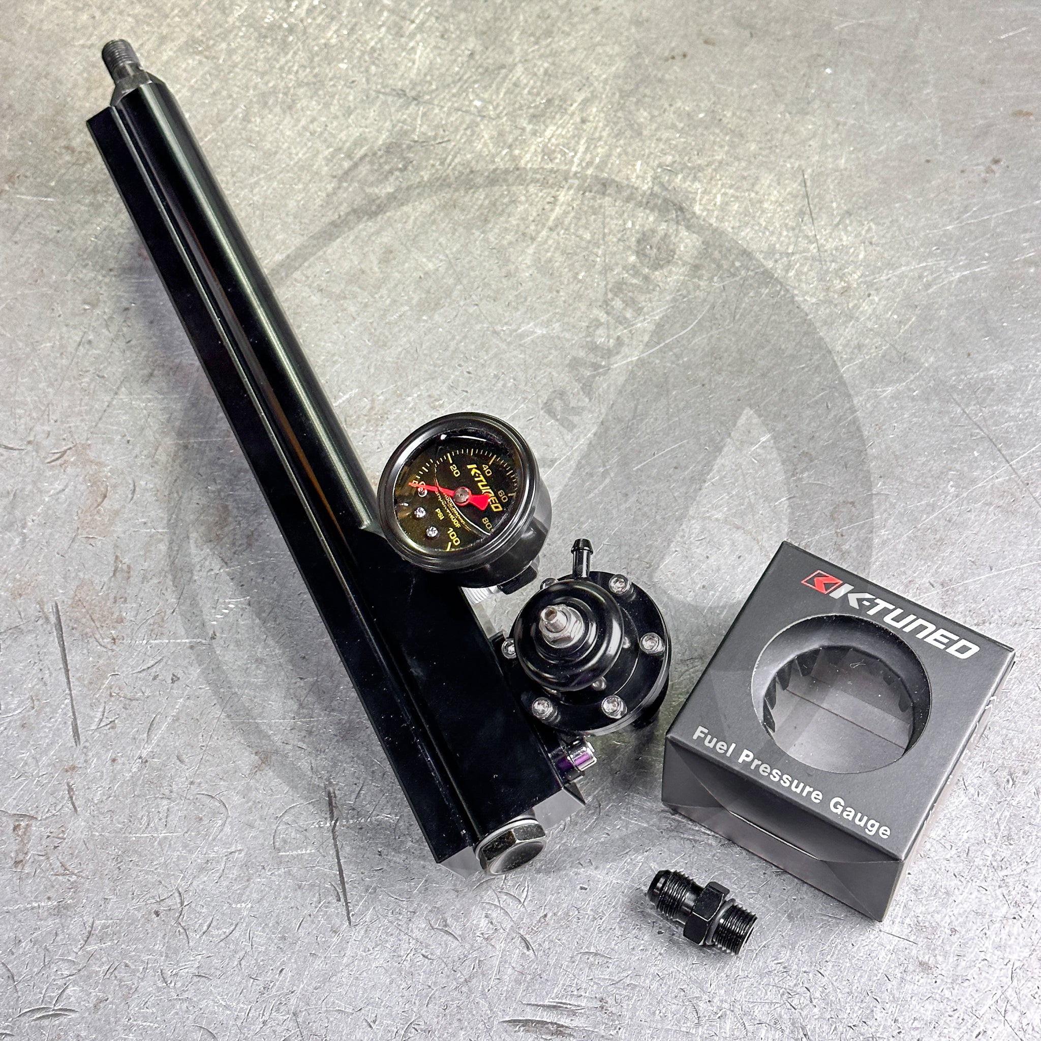 AEM Style Fuel System with K Tuned Fuel Pressure Gauge for Honda D16Z6 D15 3 Bolt Style - High Performance Fuel Upgrade for Racing & Street Tuning