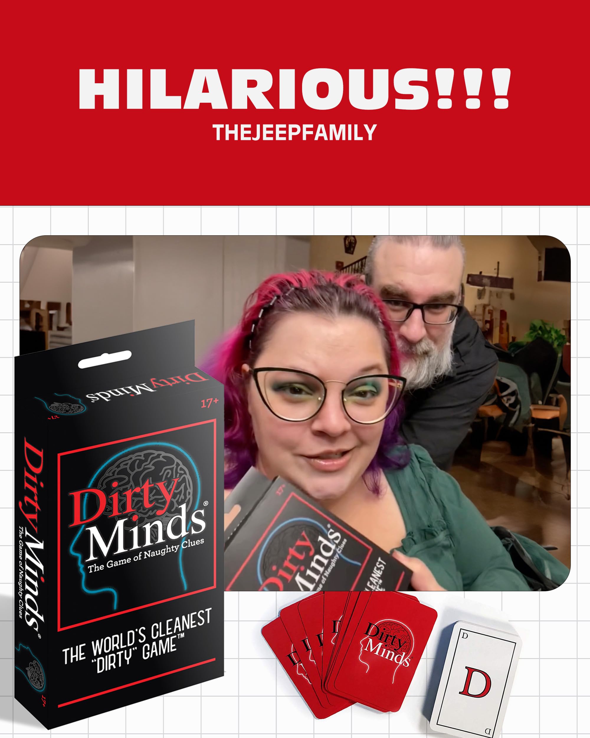 Funny Adult Card Game - Dirty Minds Travel Edition for Parties & Date Nights