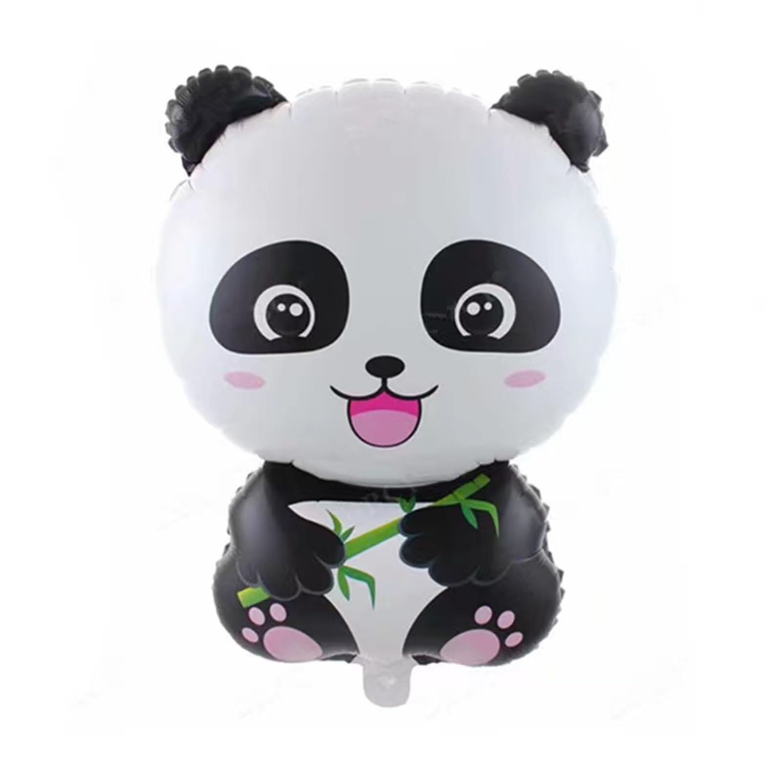 5 PCS Panda Foil Balloons with Black Stars - Panda Theme Party Decorations for Kids Birthday, Baby Shower & Wedding - Perfect for Birthday Parties, Baby Showers, Gender Reveals and Themed Events