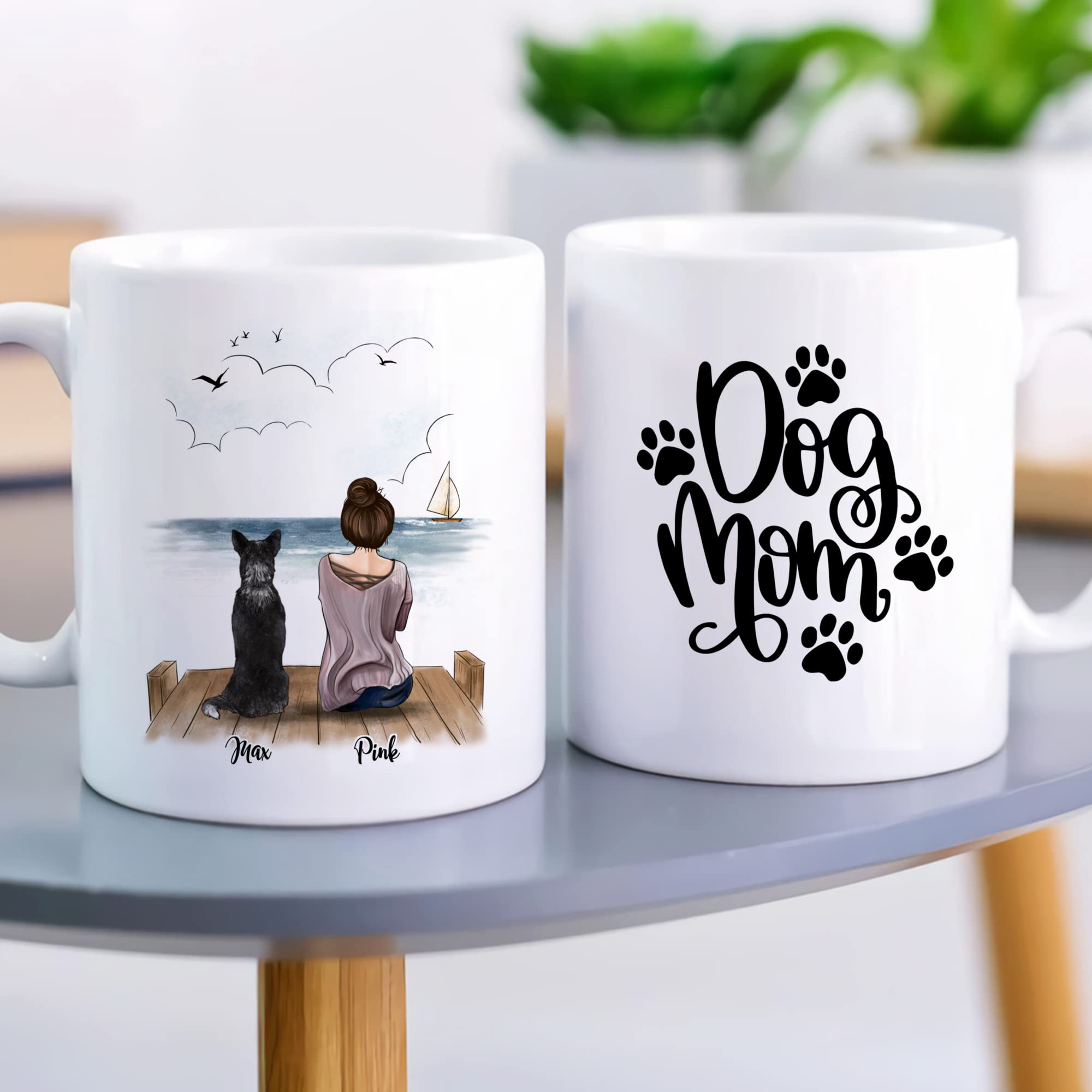 Custom Personalized Dog Mug for Dog Moms & Lovers - Unique Pet Coffee Cup Gift for Dog Owners, Memorial Keepsake - Perfect for Coffee, Tea & Gifts for Pet Lovers