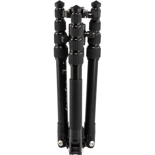 Benro Tripster Travel Tripod - 1 Series Aluminum Tripod for Travel Photography, Vlogging & Outdoor Adventures (Black) - Compact & Lightweight for Hiking, Camping & Sightseeing