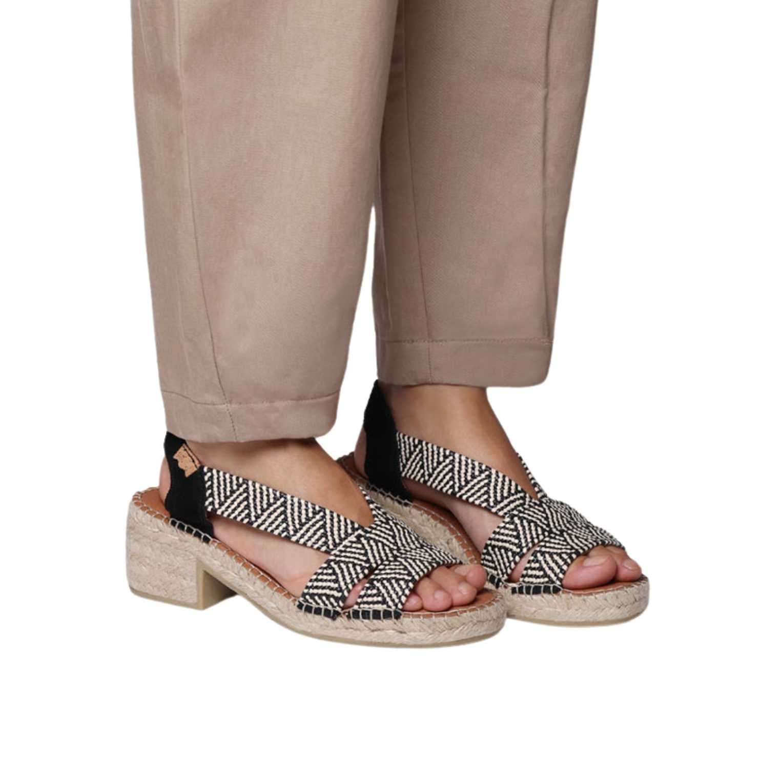 Women's Open Toe Leather Espadrille Wedge Sandals with Wide Heel - Comfortable Summer Casual Shoes for Beach, Vacation & Outdoor Wear