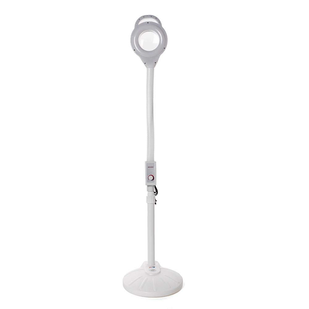 HZYDD LED Magnifying Floor Lamp with Adjustable Stand - 5X Magnifier Glass for Reading, Crafts & Makeup - Bright Facial Light for Home Salon, Sewing & Close Work Tasks