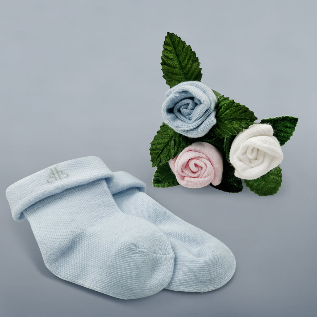 Steiff New Baby Gift Box - Premium Blue Plush Teddy Bear for Newborns | Perfect Baby Shower, Christening & First Birthday Gift