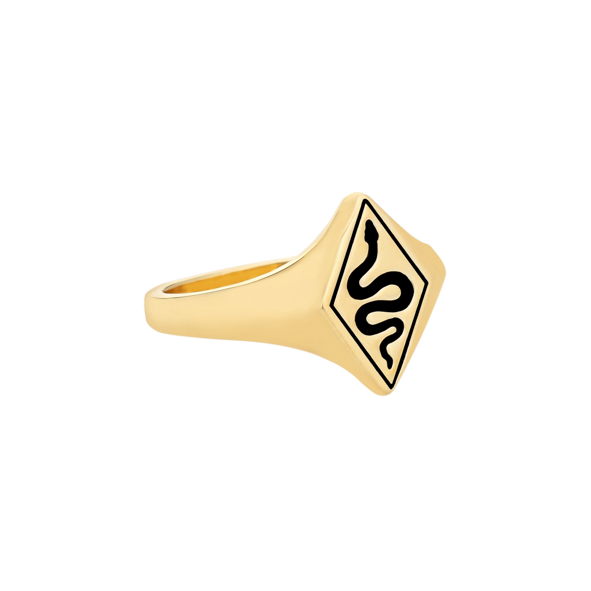 Serpent Signet Ring for Men - Vintage Silver Serpent Jewelry - Perfect for Gifts, Fashion & Occasions