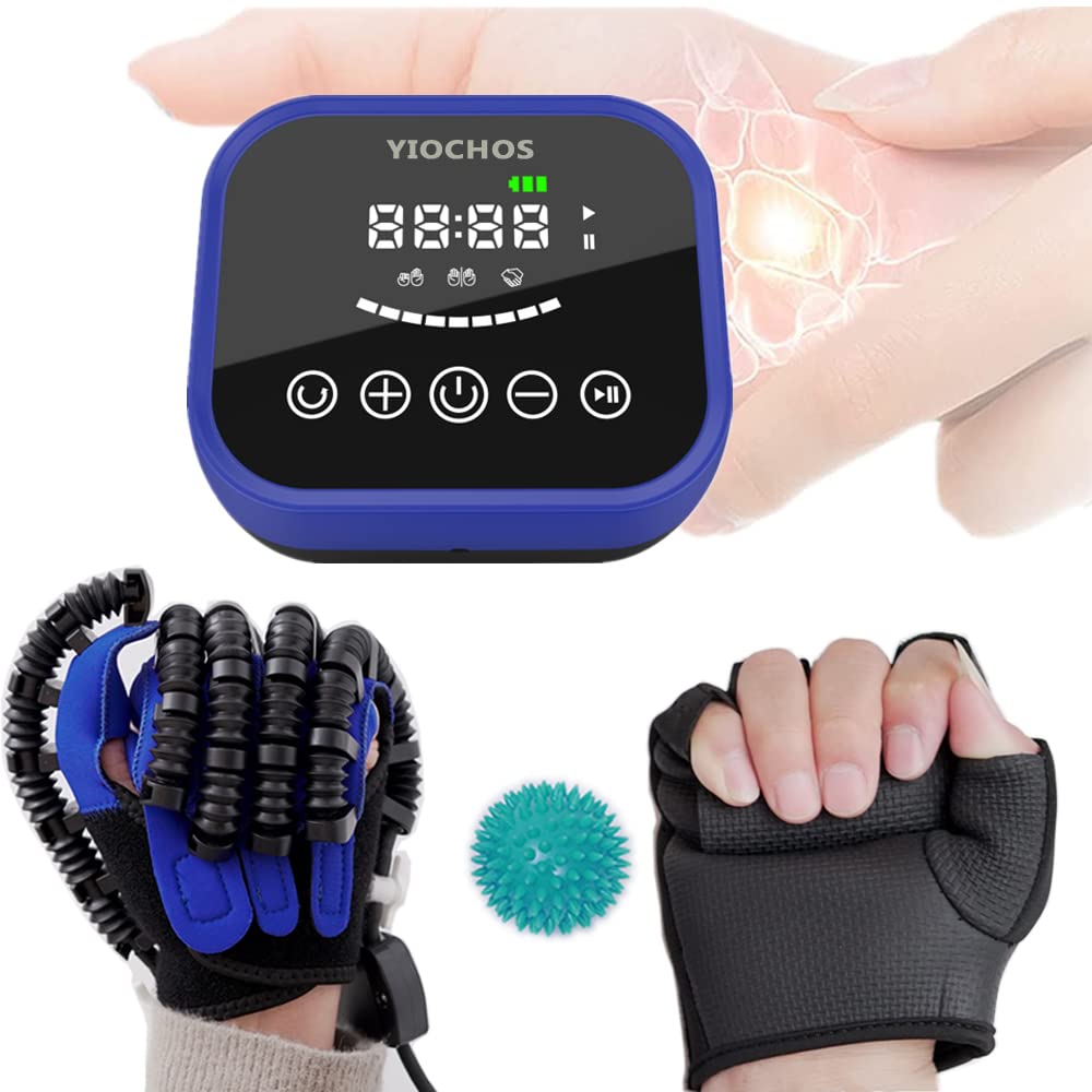 Robotic Rehabilitation Gloves for Hand & Finger Therapy - Recovery Exercise Equipment for Stroke, Cerebral Palsy, Arthritis & Hemiplegia Patients - Improve Mobility & Strength for Daily Activities
