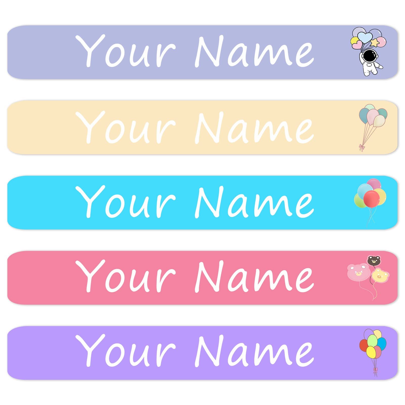 Custom Name Stickers for Kids - 100PCS Waterproof Labels for School & Daycare